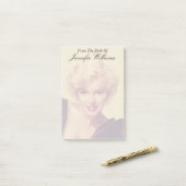 Marilyn in Schwarz Post-it Klebezettel (Auf Schreibtisch)