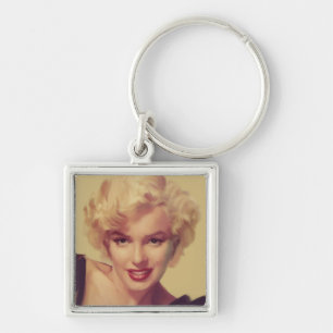 Marilyn in Schwarz Schlüsselanhänger