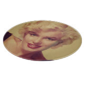 Marilyn in Schwarz Schneidebrett (Ecke)