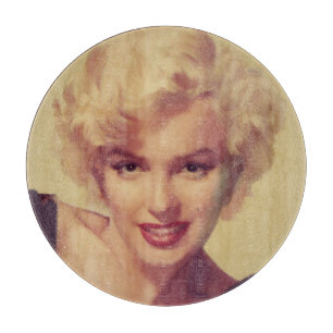 Marilyn in Schwarz Schneidebrett