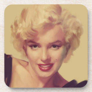Marilyn in Schwarz Untersetzer