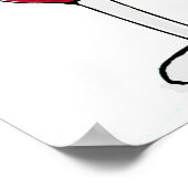 Marilyn Merlot Red Wine Glass Print Poster (Ecke)