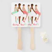 Marilyn MonFRO AFRoCA Afro Africa Black Woman Fächer (Vorne und Hinten)