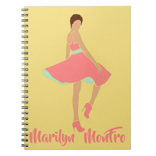 Marilyn MonFRO AFRoCA Afro Africa Black Woman Notizblock