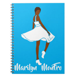 Marilyn MonFRO AFRoCA Afro Africa Black Woman Notizblock
