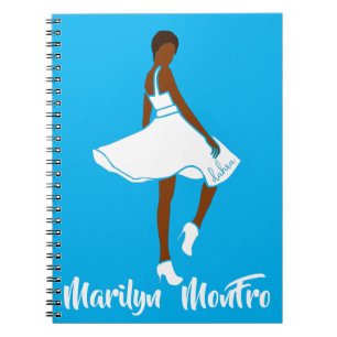 Marilyn MonFRO AFRoCA Afro Africa Black Woman Notizblock