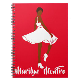 Marilyn MonFRO AFRoCA Afro Africa Black Woman Notizblock