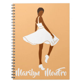 Marilyn MonFRO AFRoCA Afro Africa Black Woman Notizblock
