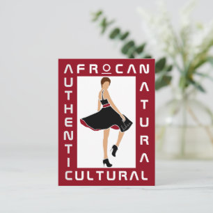 Marilyn MonFRO AFRoCA Afro Africa Black Woman Postkarte