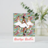 Marilyn MonFRO Hübsch Black Women Postkarte (Stehend Vorderseite)