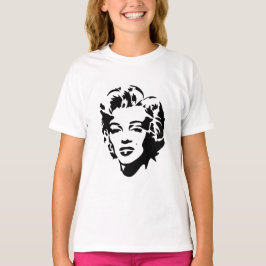 Marilyn Monroe Face Stencil Pop Art T-Shirt