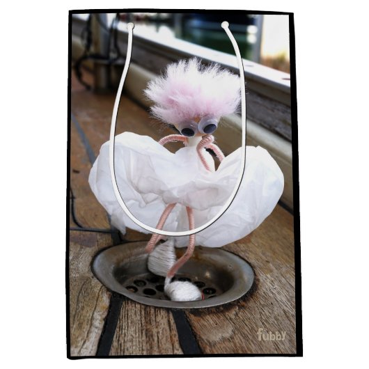 Marilyn Monroe pose in Witte rok door fubby. Mittlere Geschenktüte (Vorderseite)