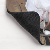 Marilyn Monroe pose in Witte rok door fubby. Mousepad (Ecke)