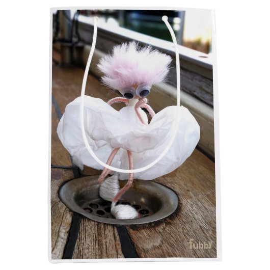 Marilyn Monroe pose in Witte rok Mittlere Geschenktüte (Vorderseite)