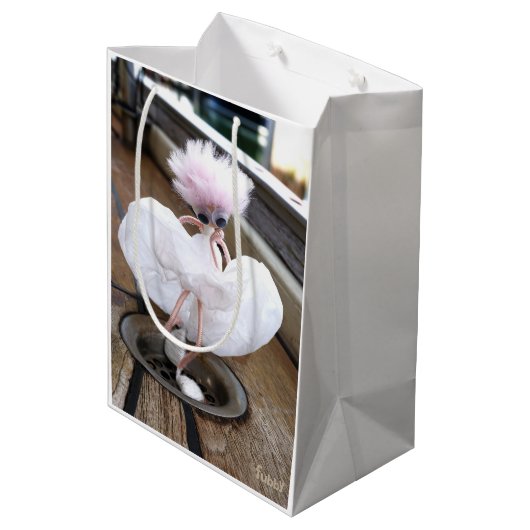 Marilyn Monroe pose in Witte rok Mittlere Geschenktüte (Rückseite Schrägansicht)