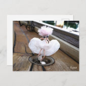 Marilyn Monroe pose in Witte rok Postkarte (Vorne/Hinten)