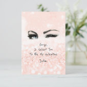 Marilyn Monroe Valentine Liebe Erklärung Rose Einladung (Stehend Vorderseite)