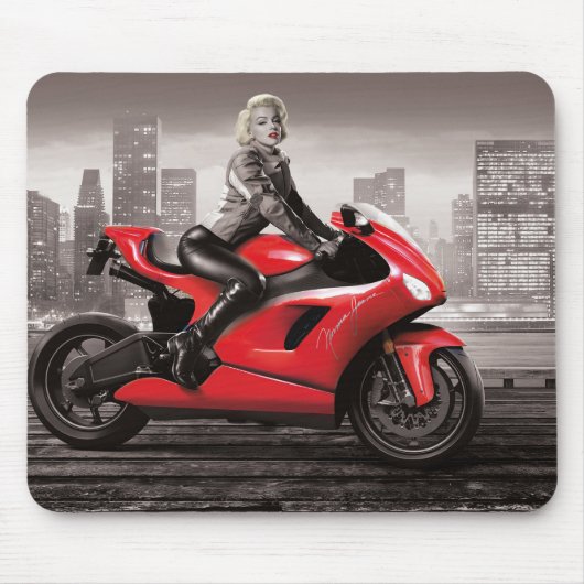 Marilyn Motorrad Mousepad (Vorne)