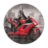 Marilyn Motorrad Schneidebrett (Vorderseite)
