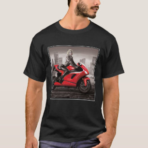 Marilyn Motorrad T-Shirt