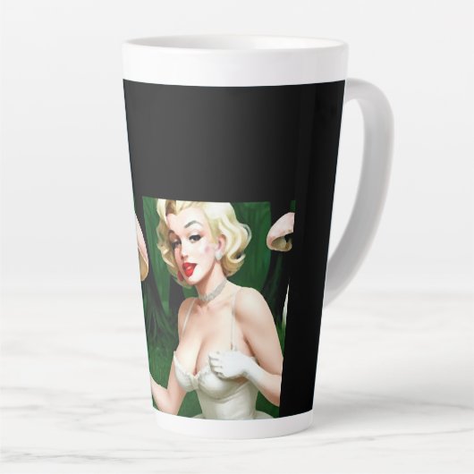 Marilyn mushroom fun Zuhause decore Milchtasse (Rechte Ecke)