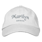 Marilyn Name Bestickte Baseballkappe (Vorderseite)