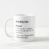 Marilyn name, Editable name, Custom name Kaffeetasse (Links)