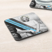 Marilyn Snowboard Getränkeuntersetzer (Linke Seite)