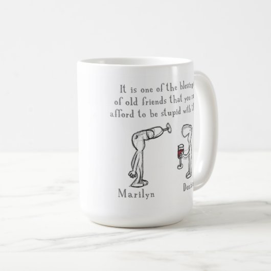 Marilyn und Denise Kaffeetasse (VorderseiteRechts)