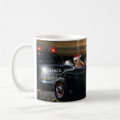 Marilyn- und Elvis-Weihnachtsfreude-Fahrt Kaffeetasse (Links)