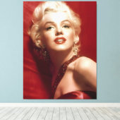 Marilyn Vintage Poster Leinwanddruck (Insitu (Holzboden))