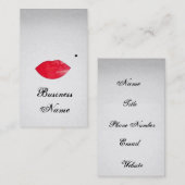 Marilyns Lippen bilden Künstler-Karte Visitenkarte (Vorne/Hinten)