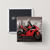Marilyn's Motorrad Button (Vorne & Hinten)