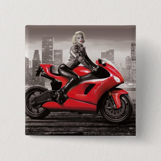 Marilyn's Motorrad Button (Vorderseite)