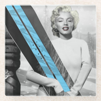 Marilyns Snowboard Glasuntersetzer
