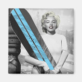 Marilyn's Snowboard Magnet (Vorne)