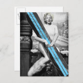 Marilyn's Snowboard Postkarte (Vorne/Hinten)