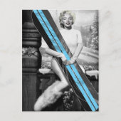 Marilyn's Snowboard Postkarte (Vorderseite)