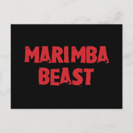 Marimba Besast Postcard Postkarte