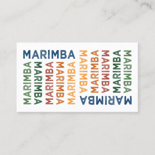 Marimba Colorful Visitenkarte