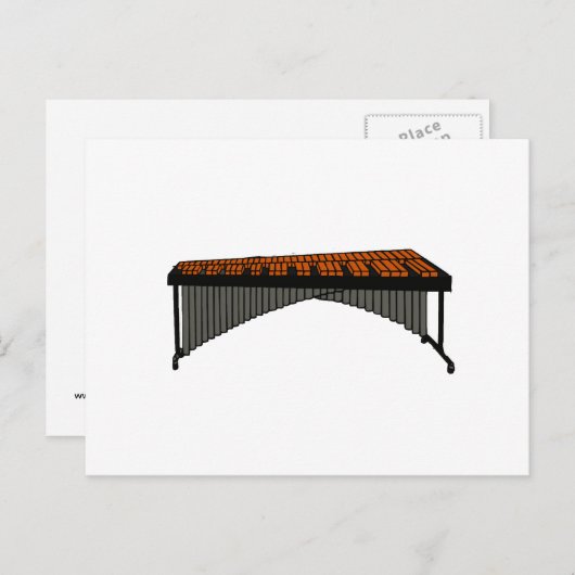 Marimba Design Grafik 1 Postkarte (Vorne/Hinten)