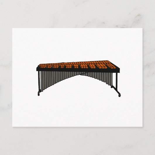 Marimba Design Grafik 1 Postkarte (Vorderseite)