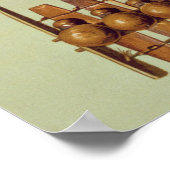 Marimba, front and back views, South African, from Poster (Ecke)