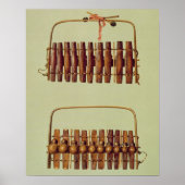 Marimba, front and back views, South African, from Poster (Vorne)