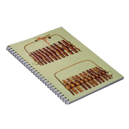 Marimba, Front und hintere Ansichten, Notizblock (Rechte Seite)