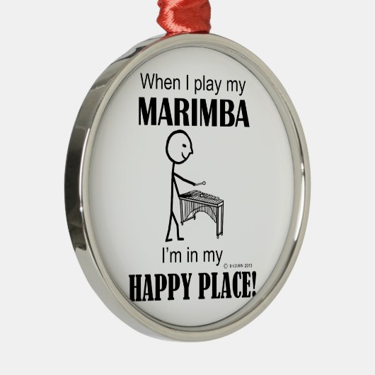 Marimba Happy Place Ornament Aus Metall (Rechts)