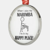 Marimba Happy Place Ornament Aus Metall (Links)