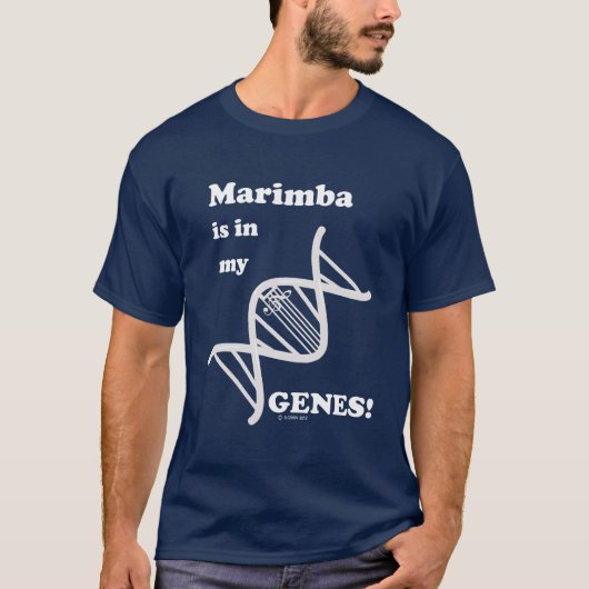 Marimba ist in meinen Genen T-Shirt (Vorderseite)