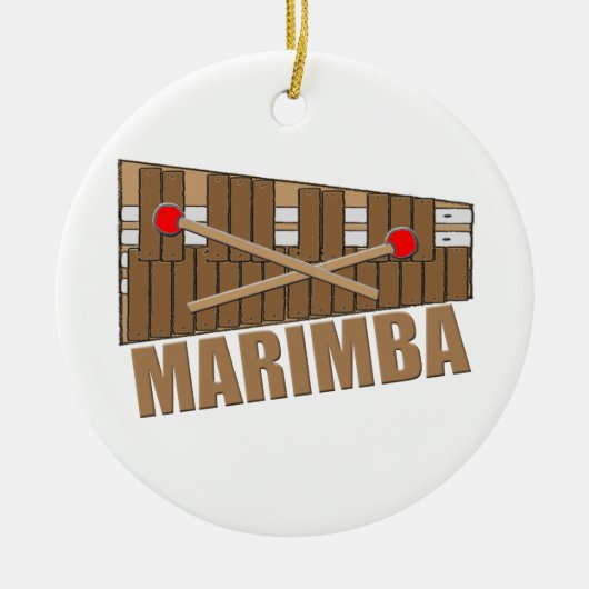 Marimba Keramik Ornament (Vorne)