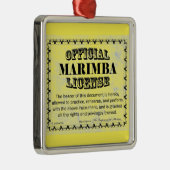 Marimba Lizenz Ornament Aus Metall (Rechts)